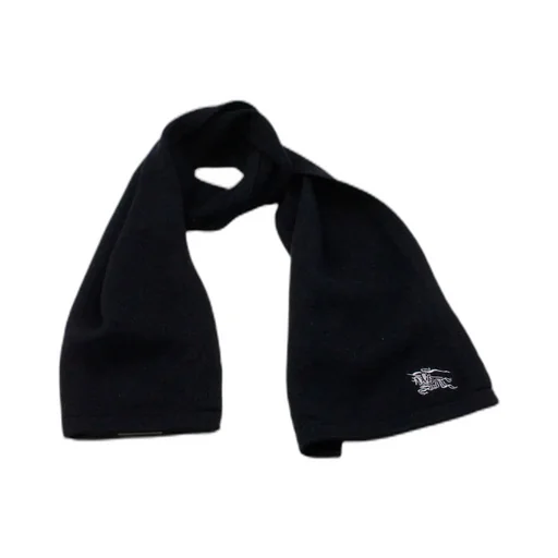 Burberry Kids Logo Embroidered Ribbed Scarf