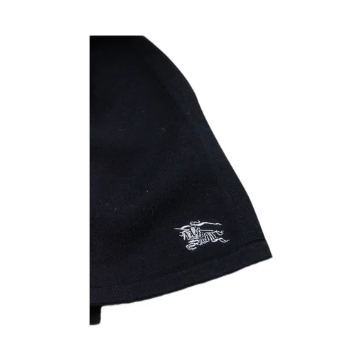 Burberry Kids Logo Embroidered Ribbed Scarf