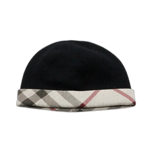 Burberry Kids Checked Cuff Hat