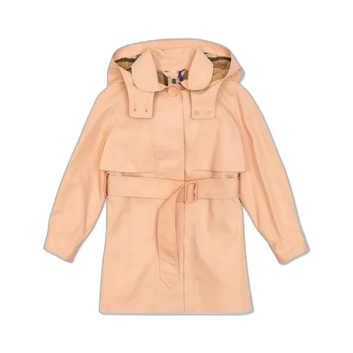 Burberry Kids Hooded Trench Coat