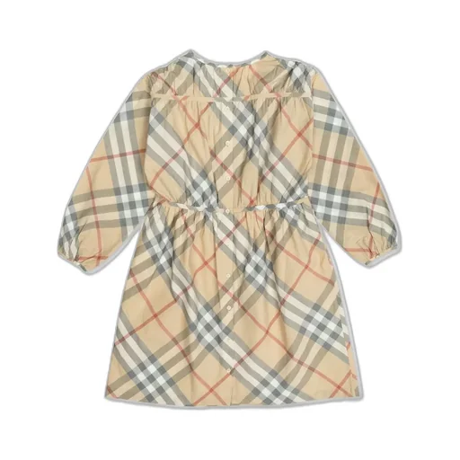 Burberry Kids Checked Crewneck Dress