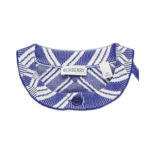 Burberry Kids Checked Crewneck Cardigan