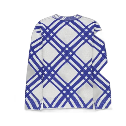 Burberry Kids Checked Crewneck Cardigan