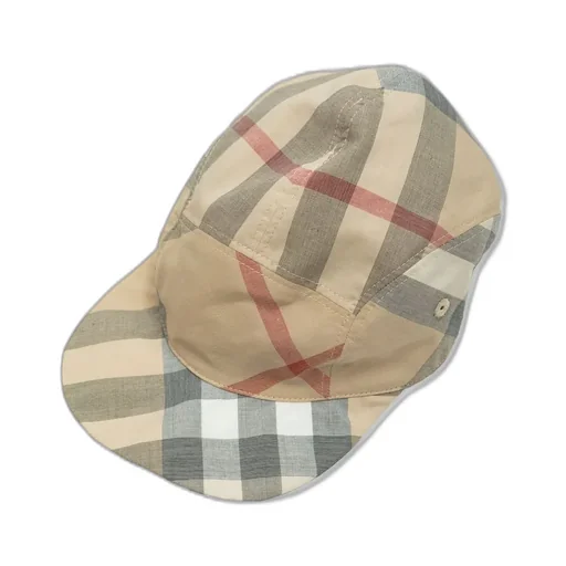 Burberry Kids Checked Romper And Cap Set