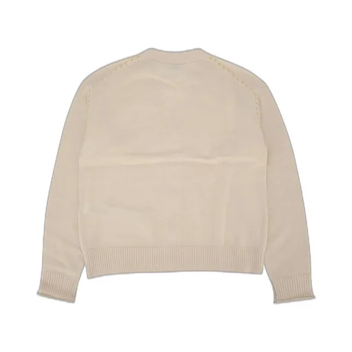 Burberry Kids Logo Patch V-Neck Buttoned Cardigan