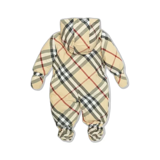 Burberry Kids Checked Down Overalls