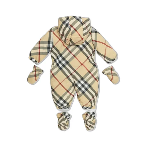 Burberry Kids Checked Down Overalls