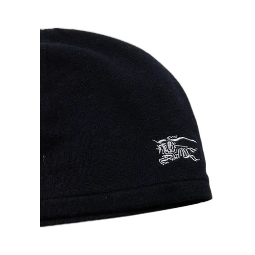 Burberry Kids Logo Embroidered Ribbed Beanie