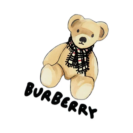 Burberry Kids Teddy Bear Printed Crewneck T-Shirt