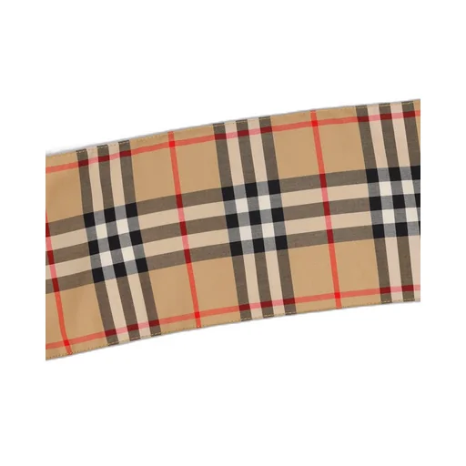 Burberry Kids Check Detailed Crewneck T-Shirt