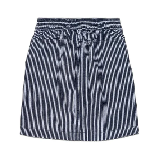 Burberry Kids Striped Logo Embroidered Skirt