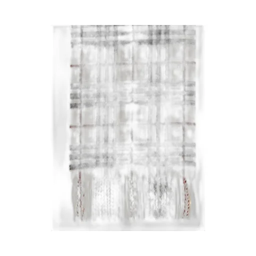 Burberry Kids Checked Fringed Edge Scarf