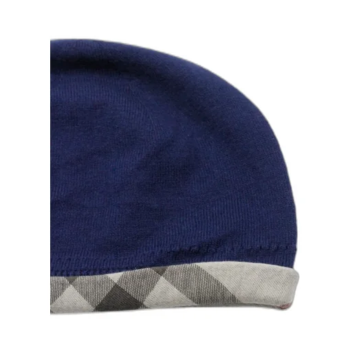 Burberry Kids Checked Cuff Ribbed Beanie
