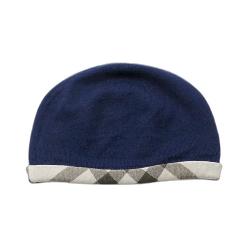 Burberry Kids Checked Cuff Hat