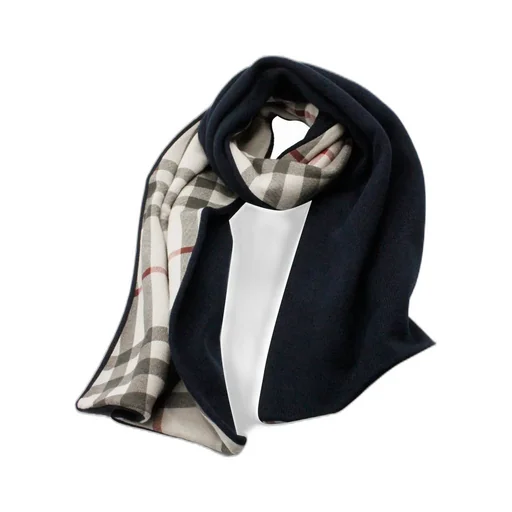 Burberry Kids Tartan Patterned Ribbed Scarf