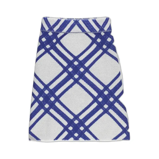 Burberry Kids Checked High-Waist Skirt