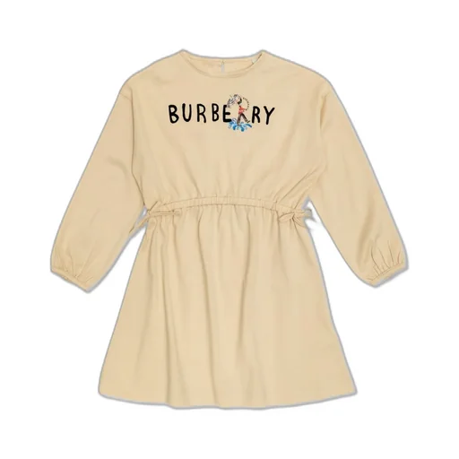 Burberry Kids Logo Printed Crewneck Dress