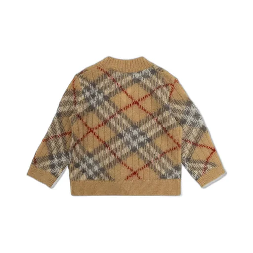 Burberry Kids Checked Button-Up Cardigan
