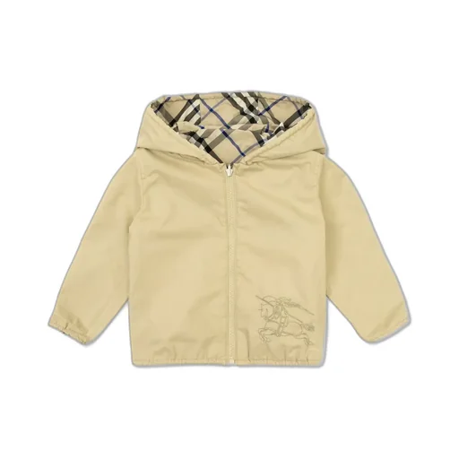 Burberry Kids Reversible Checked Hooded Jacket