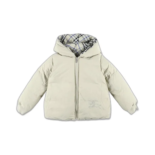 Burberry Kids Reversible Checked Hooded Jacket