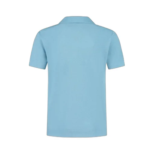 Burberry Kids Logo Embroidered Short Sleeved Polo Shirt