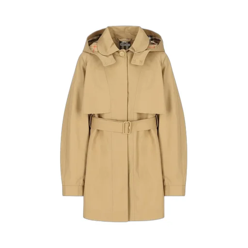 Burberry Kids Hooded Trench Coat