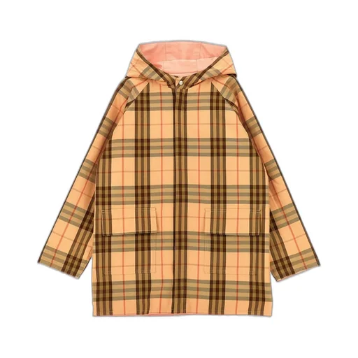 Burberry Kids Reversible Checked Hooded Jacket