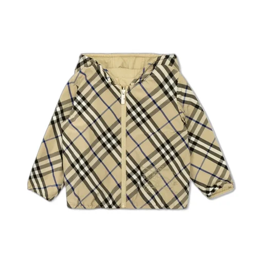 Burberry Kids Reversible Checked Hooded Jacket