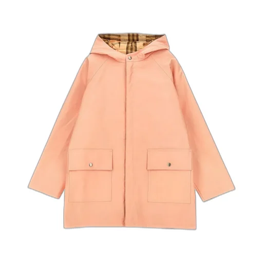 Burberry Kids Reversible Checked Hooded Jacket