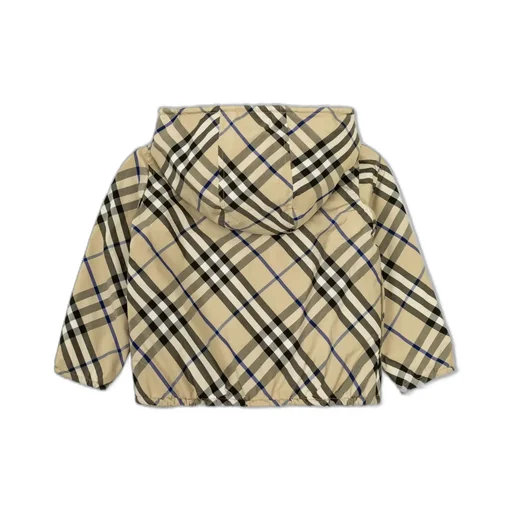Burberry Kids Reversible Checked Hooded Jacket