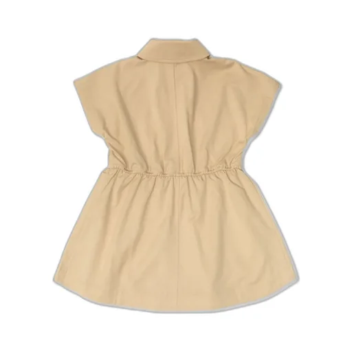 Burberry Kids Logo Embroidered Zipped Dress