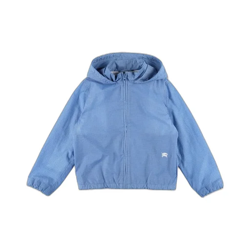 Burberry Kids Ekd-Embroidered Hooded Zipped Jacket