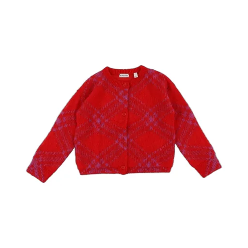 Burberry Kids Checkered Buttoned Cardigan