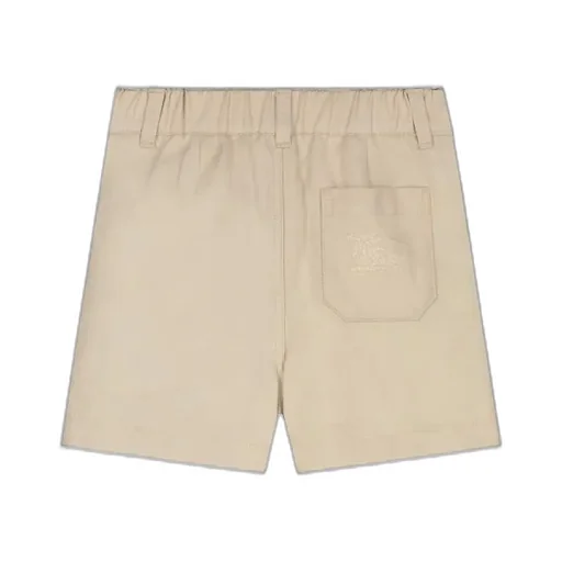 Burberry Kids Ekd-Embroidered Elasticated Waistband Shorts