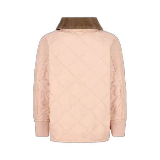 Burberry Kids Corduroy Collar Zipped Quilted Jacket