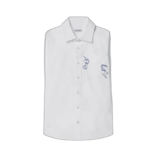 Burberry Kids Embroidered Button-Up Shirt