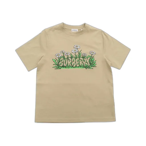 Burberry Kids Logo Printed Crewneck T-Shirt