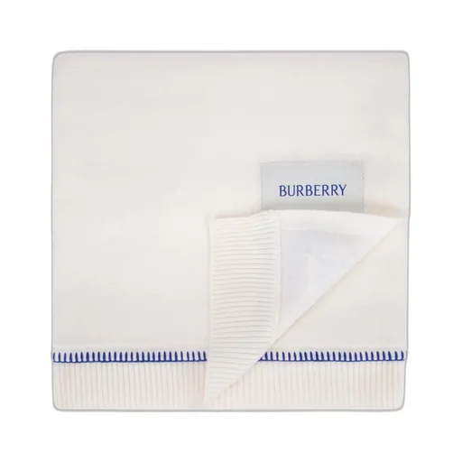Burberry Kids Equestrian Knight-Patch Whipstitch Detailed Blanket