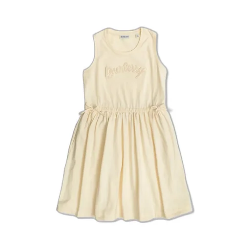 Burberry Kids Logo-Patch Crewneck Dress