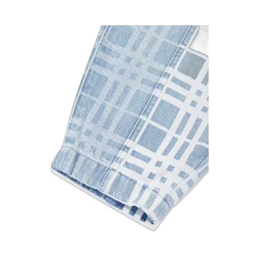 Burberry Kids Checked Tapered-Leg Jeans