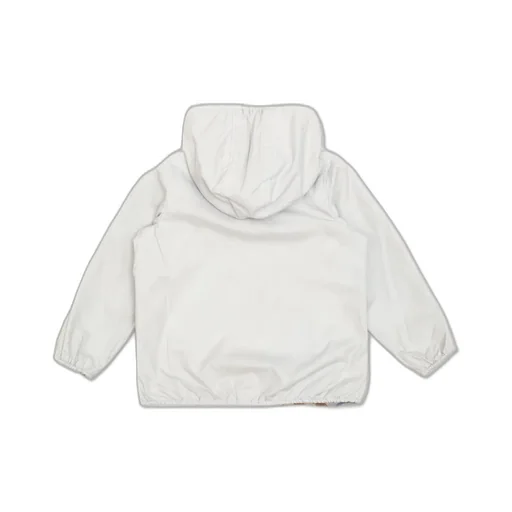 Burberry Kids Checked Hooded Reversible Jacket