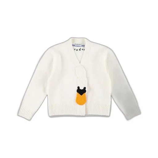 Burberry Kids Swan Chunky-Knit Cardigan