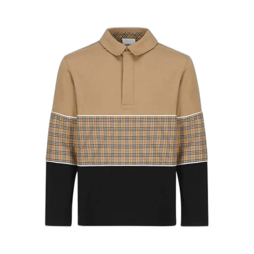 Burberry Kids Long-Sleeved Check Panelled Sweater