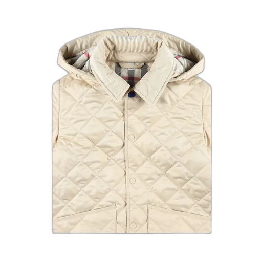 Burberry Kids Quilted Straight Hem Jacket