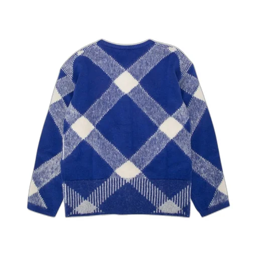 Burberry Kids Checked Knitted Cardigan