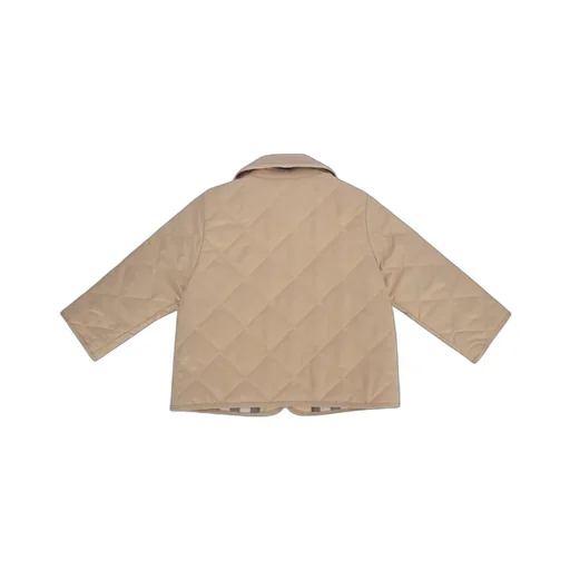 Burberry Kids Button-Up Diamond-Quilted Padded Jacket