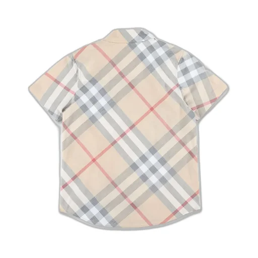 Burberry Kids Checked Short Sleeved Shirt