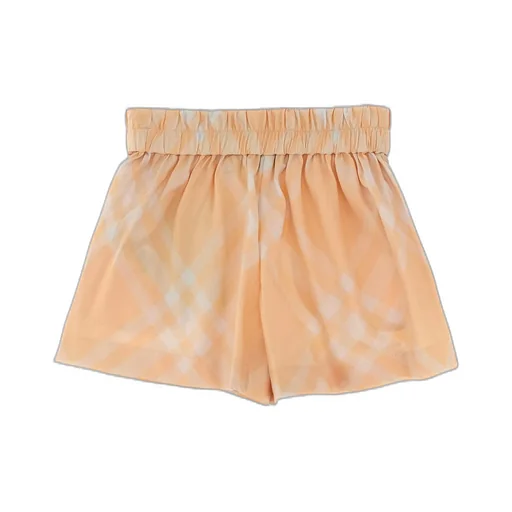 Burberry Kids Check-Printded Gathered Shorts