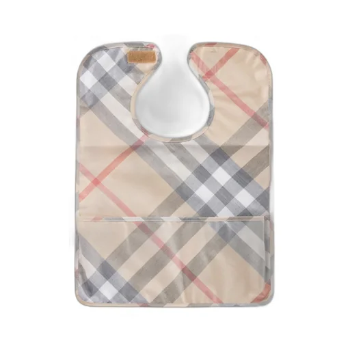 Burberry Kids Logo Patch Checked Bib