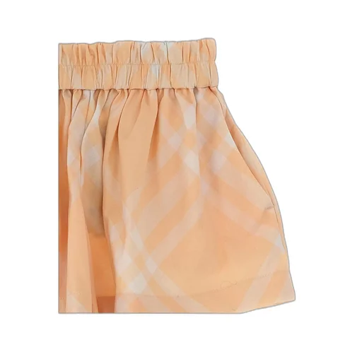 Burberry Kids Check-Printded Gathered Shorts